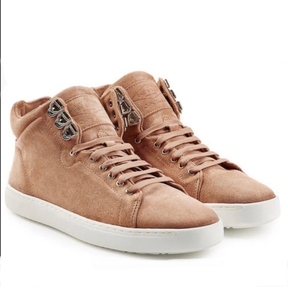 Rag & Bone Kent Suede Leather Hightop Sneakers Size 41 - Picture 1 of 10